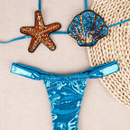 Split Shell Bikini Swimwear