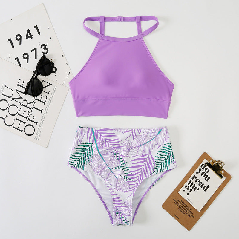 Split High One-piece Swimwear