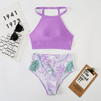 Split High One-piece Swimwear