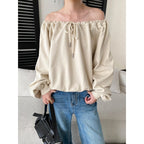 Women's Off-Shoulder Knit Sweater
