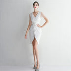 Women's Sequin Beaded Party Dress Cocktail Slim Fit Evening Dress Elegant