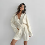 Autumn Solid Pajamas Lingerie
