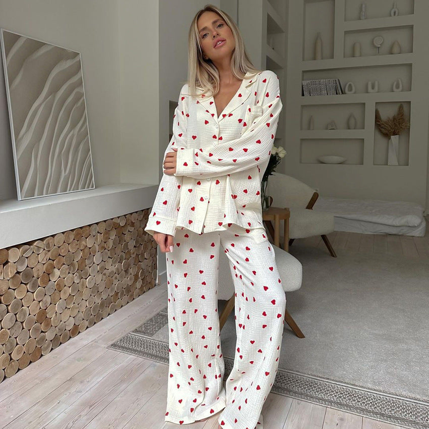 Autumn Heart Pajamas Lingerie
