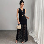 Lace Vest & Skirt Set