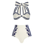 White two-piece swimsuit