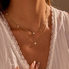 Women's Star Pearl Layered Necklace