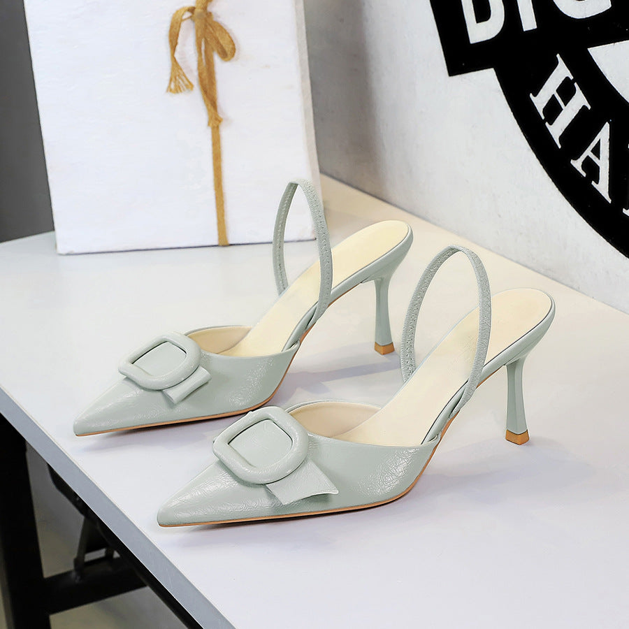 Women's Pointed-Toe Stiletto Strap Heels