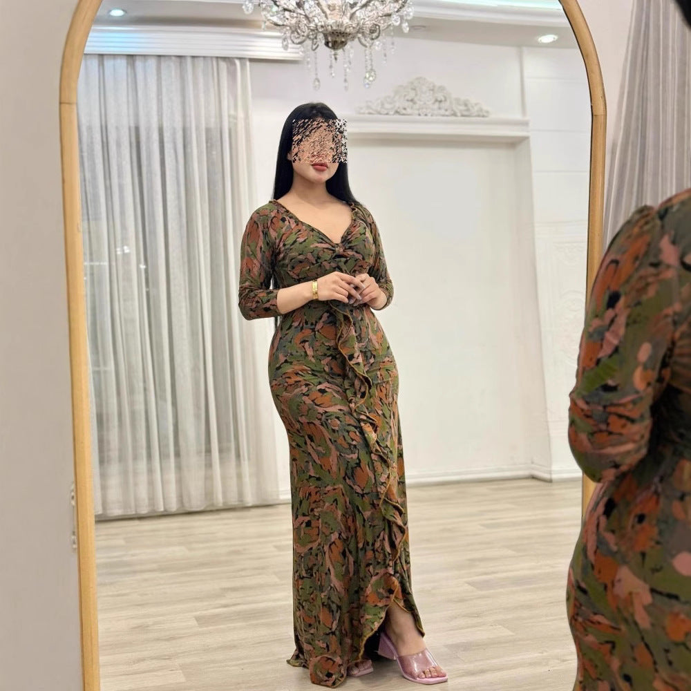 Women's Floral Chiffon Dress