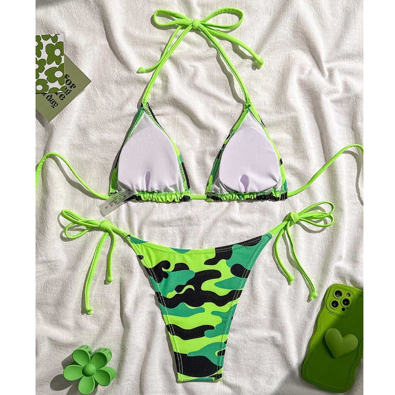 Camouflage Printed Bikini Swimwear