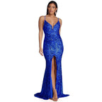 Women's Sequ Dress Summer Geometric Abstract Sequin Sling Evening Dress