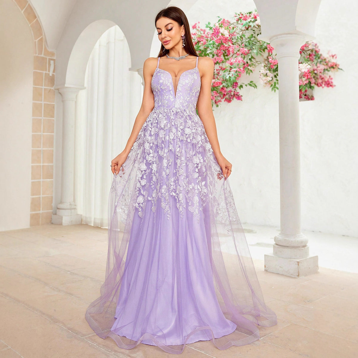 Women's Red Evening Dress