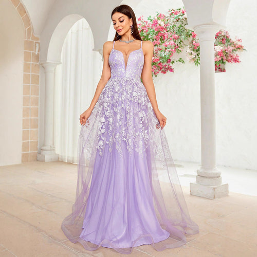 Camisole Evening Dress Sexy Elegant Red Carpet Catwalk Cocktail Annual Meeting Dress Women