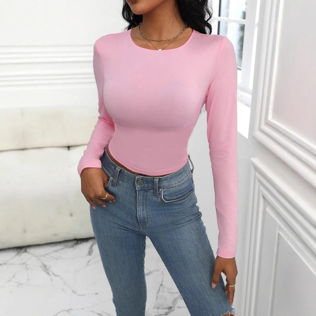 Sheer Long Sleeve Base Layer Top for Women