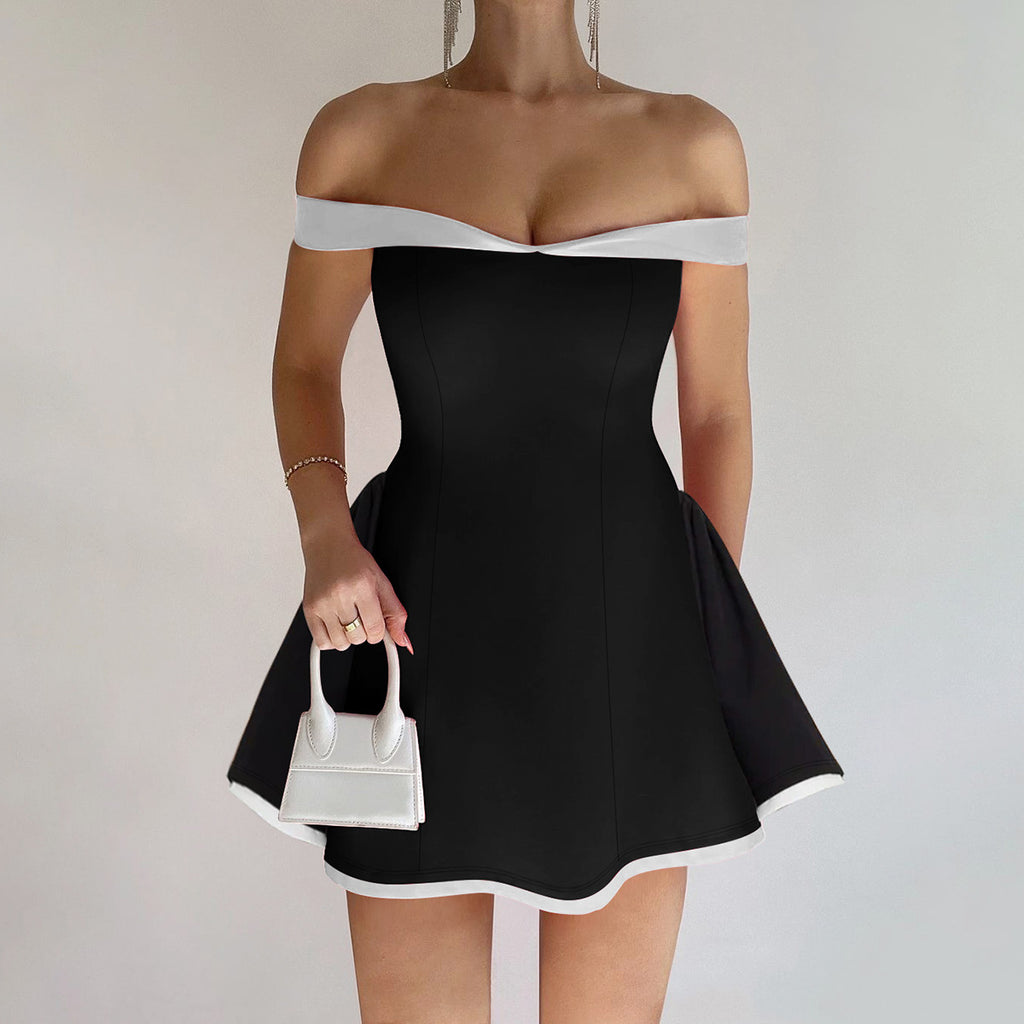 Women's Autumn Winter Sexy Tube Top Niche Dress Slim Sheath Dress