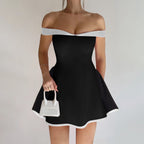Women's Autumn Winter Sexy Tube Top Niche Dress Slim Sheath Dress