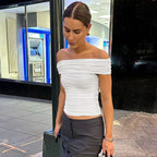 Women's Ruched Off-Shoulder Tube Top