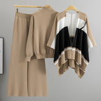 Women's Shawl Knit Three-Piece Set