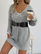 Gray 3 Ribbon Bow