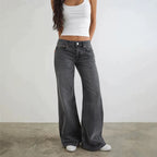 Women's Low Rise Straight Leg Jeans