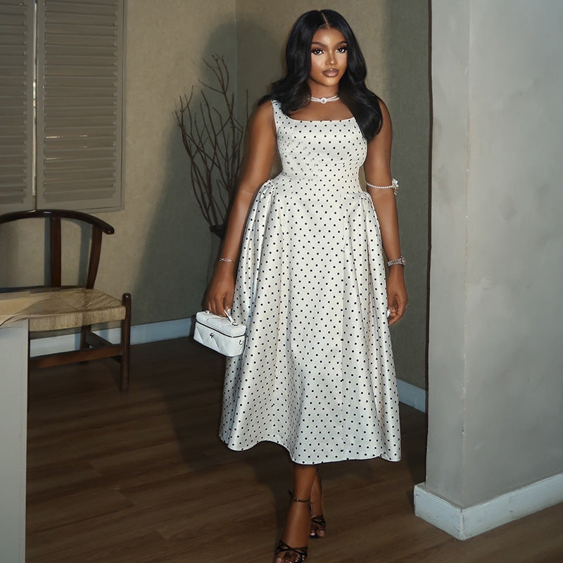 Women's Slip Polka Dot Dress