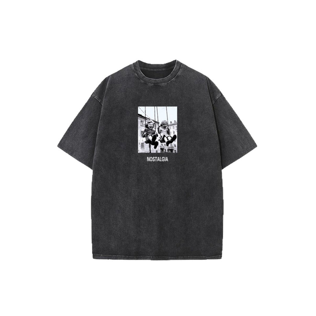 Women's Cotton Print Short Sleeve T Shirt Summer Retro Distressed Short Sleeved Shirt Printed Short Sleeved Women