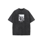 Women's Cotton Print Short Sleeve T Shirt Summer Retro Distressed Short Sleeved Shirt Printed Short Sleeved Women
