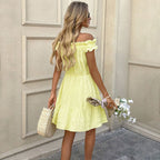 Women's Off-Shoulder Ruffle Dress