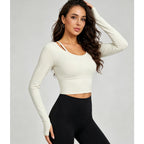 Antibacterial Long-Sleeve Yoga Top