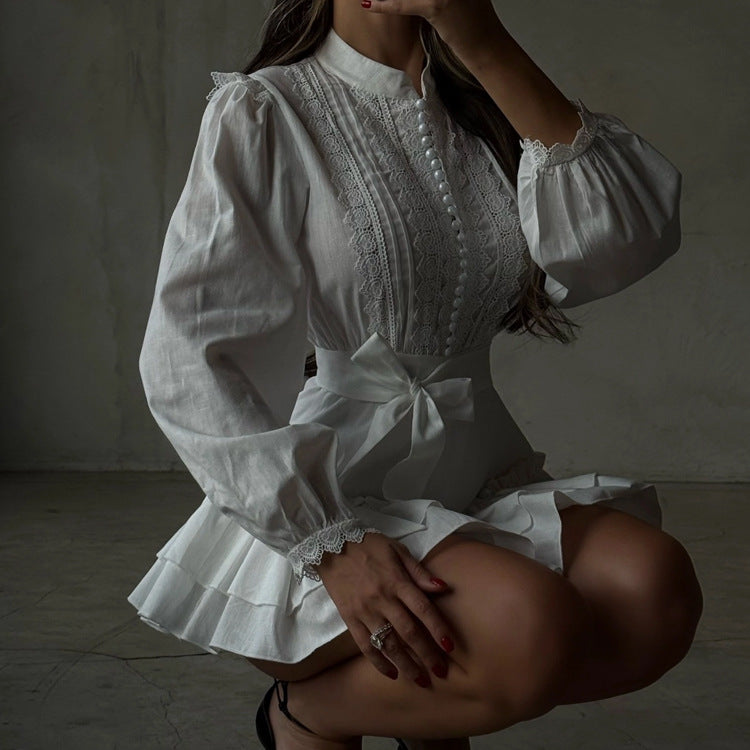Women's Lace Long Sleeve Dress
