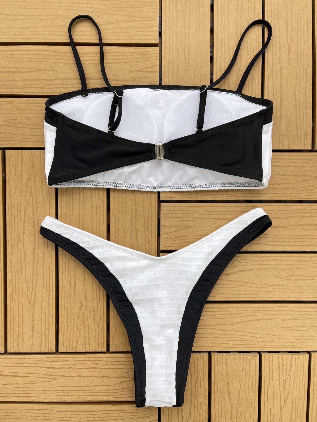 Black White Bikini Swimwear