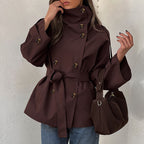 Women's Belted Double-Breasted Trench Coat