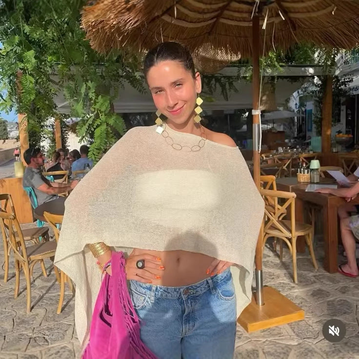 Irregular Asymmetric Cover Up Swimwear