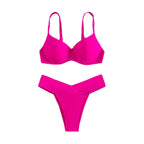 Solid One-piece Swimwear
