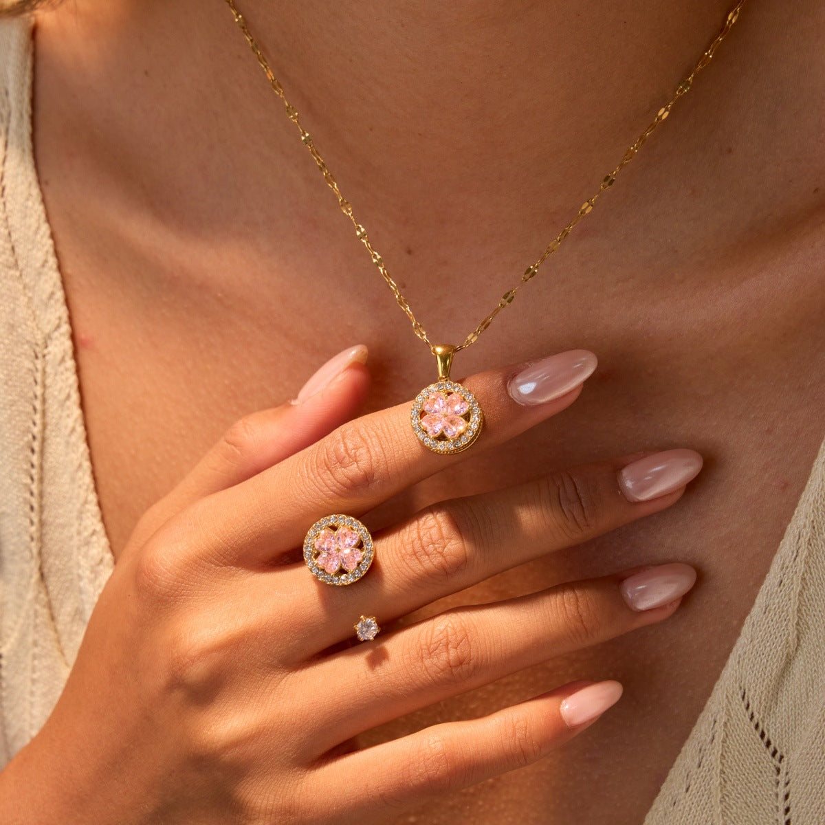 Clover Necklace & Ring