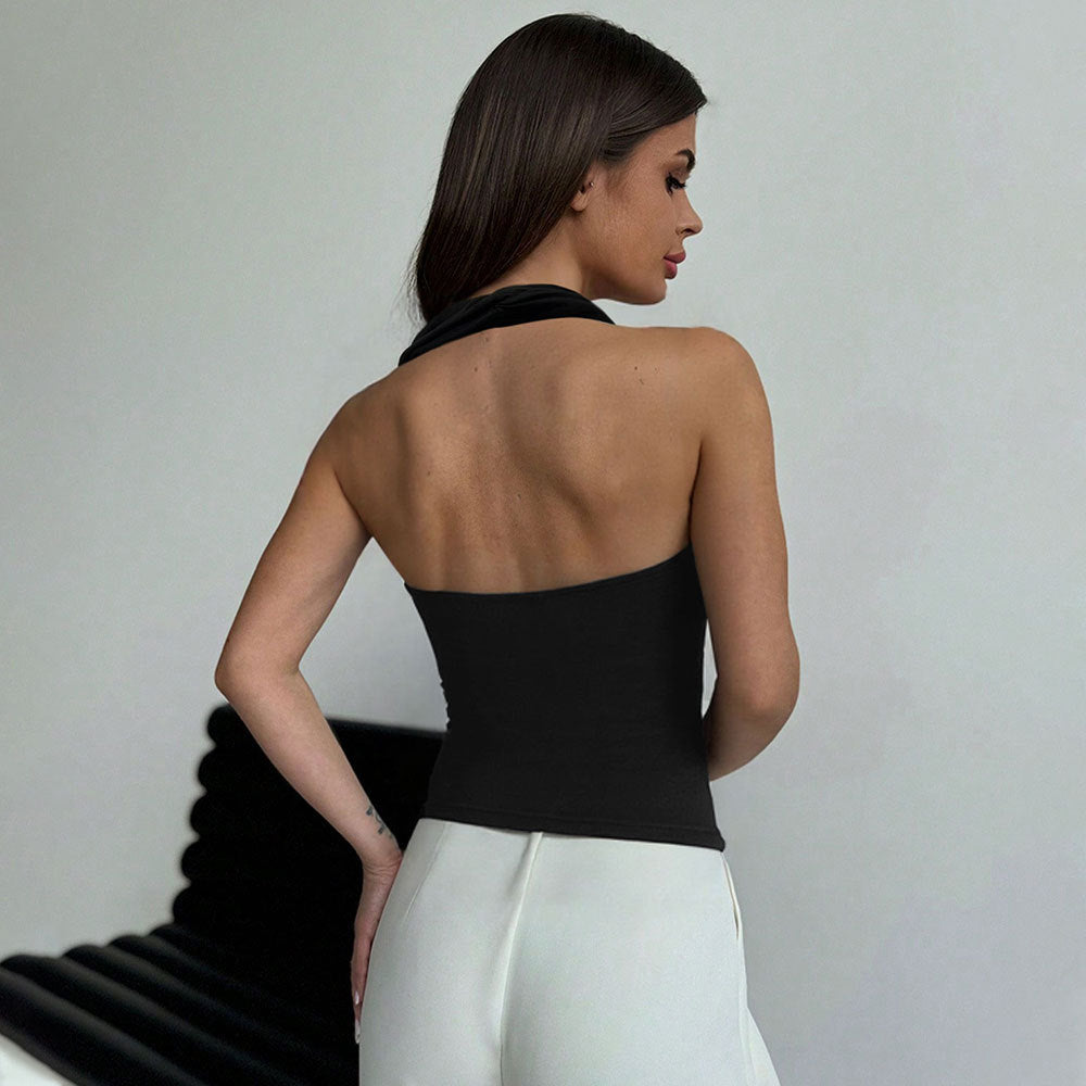 Women's Lace-Up Backless Tank Top
