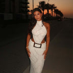 Women's Backless Halter Dress