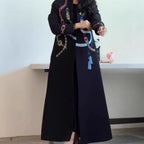 Arrival British Retro Motorcycle Printed Coat Midi Robe Trench Coat