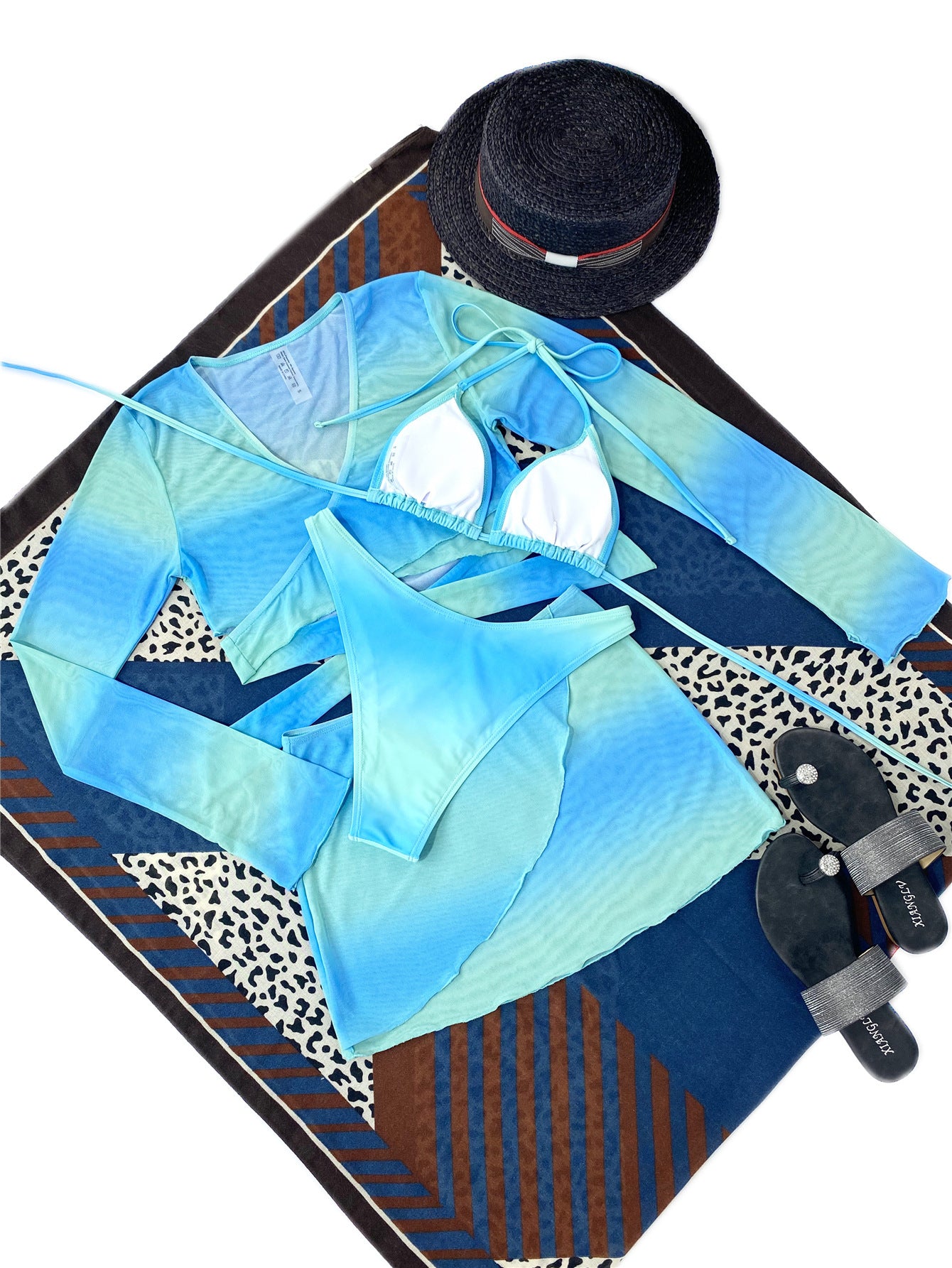 Seperated Gradient Bikini Swimwear