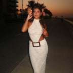 Women's Backless Halter Dress