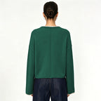 Women's Crew-Neck Color-Block Knit Sweater