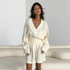 Autumn Solid Pajamas Lingerie