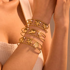 Starfish Conch Stainless Steel Bracelet