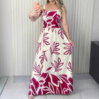 Floral Vacation Sleeveless A-Line Dress