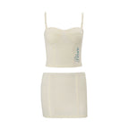 Women's Printed Camisole & Low-Waist Skirt Set