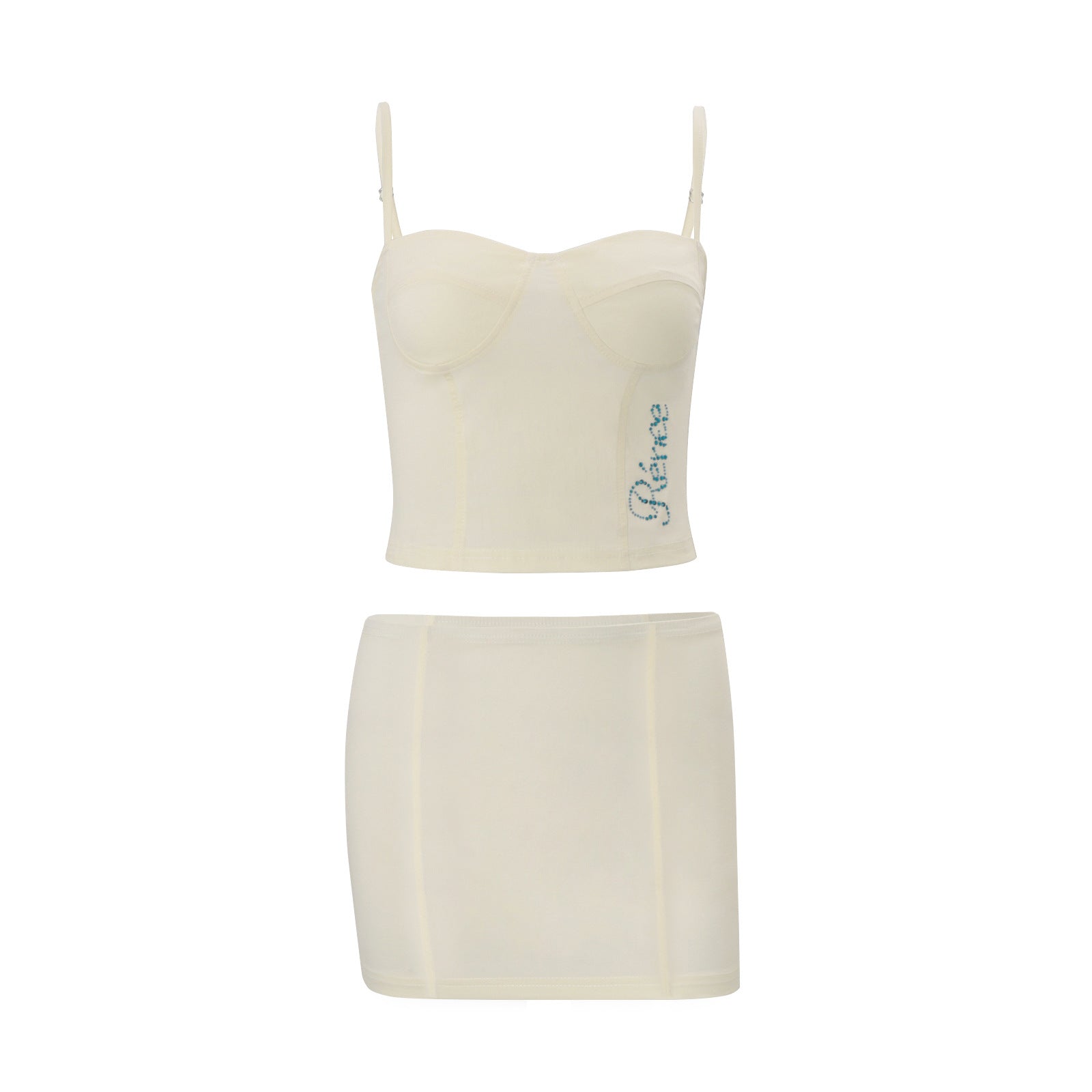 Women's Printed Camisole & Low-Waist Skirt Set