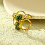 Turquoise Stainless Steel Ring