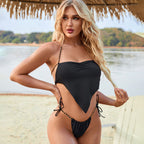 Solid Color Bikini Swimwear