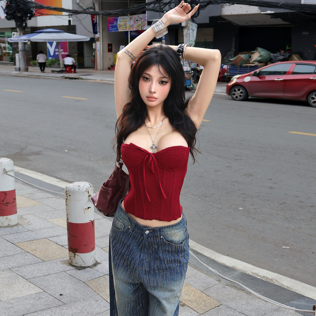 Sweet Personality High Sense Sleeveless Inner Match Vest Top