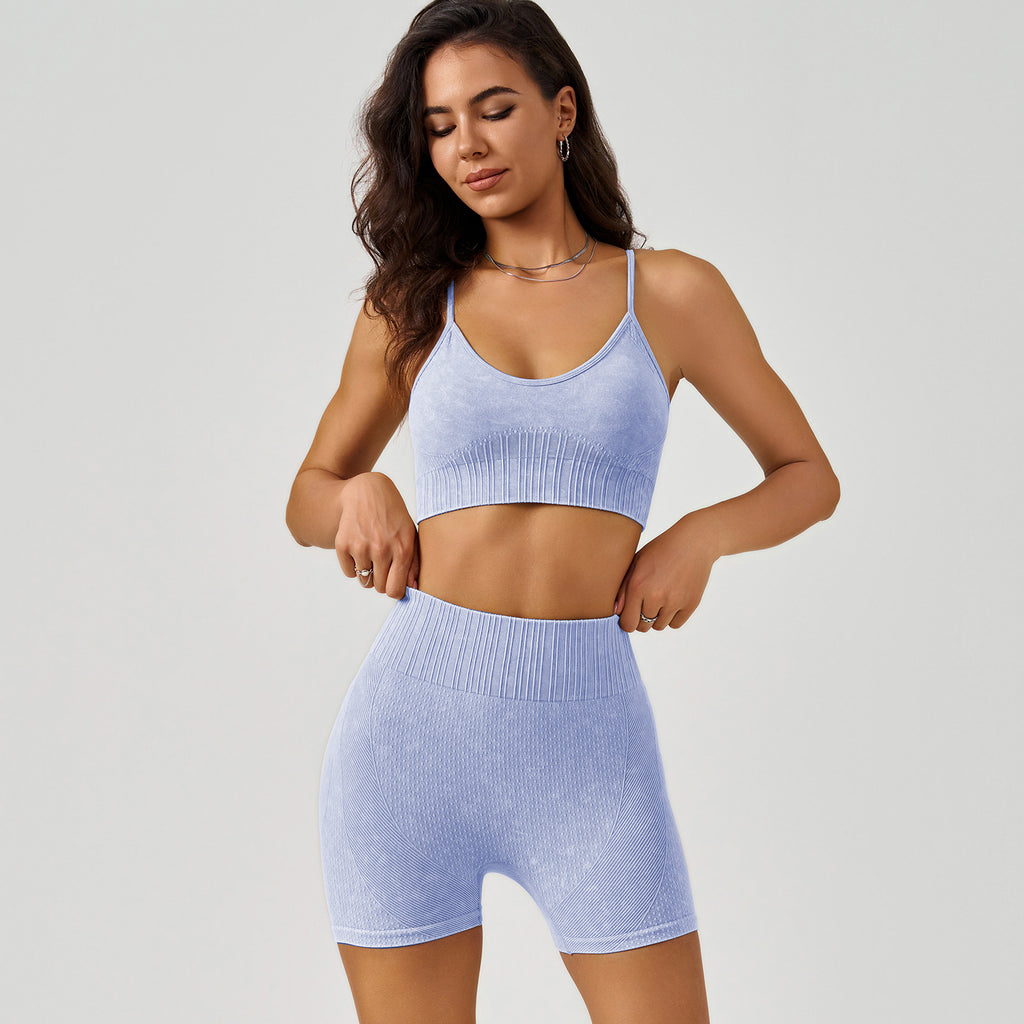 Frosted Exercise Bra Set Lingerie
