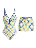 Blue and yellow grid